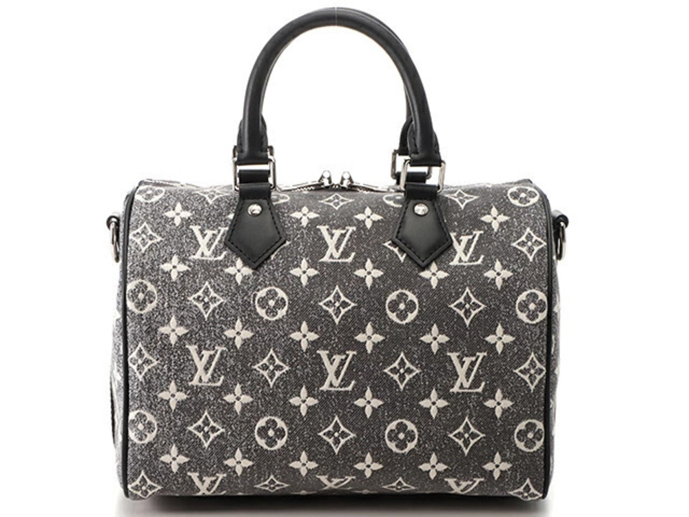 Louis Vuitton Speedy Bandouliere Monogram Jacquard Denim